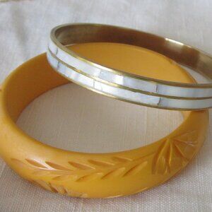2 Vintage Bangles - One is Bakelite